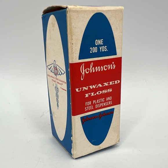 Vintage Johnson's Unwaxed Dental Floss For Dispensers‎ - Picture 1 of 2